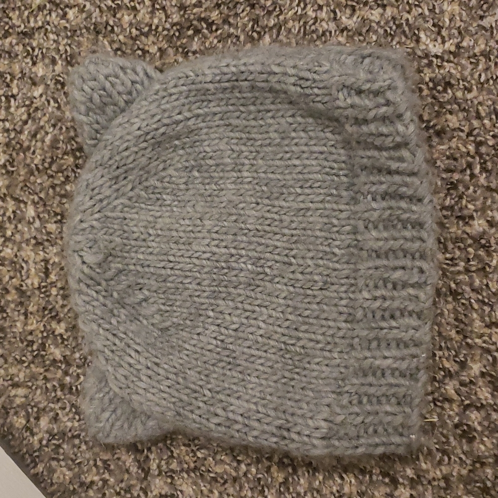 Gray beanie with ears